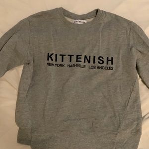 Kittenish crew sweatshirt